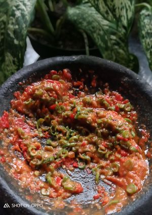 Foto resep Sambal otok (kacang panjang)