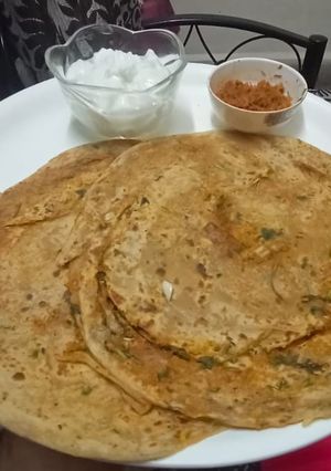 A picture of Masala paratha.
