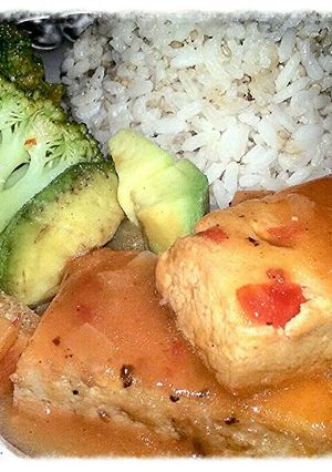 Una foto de Tofu agridulce
