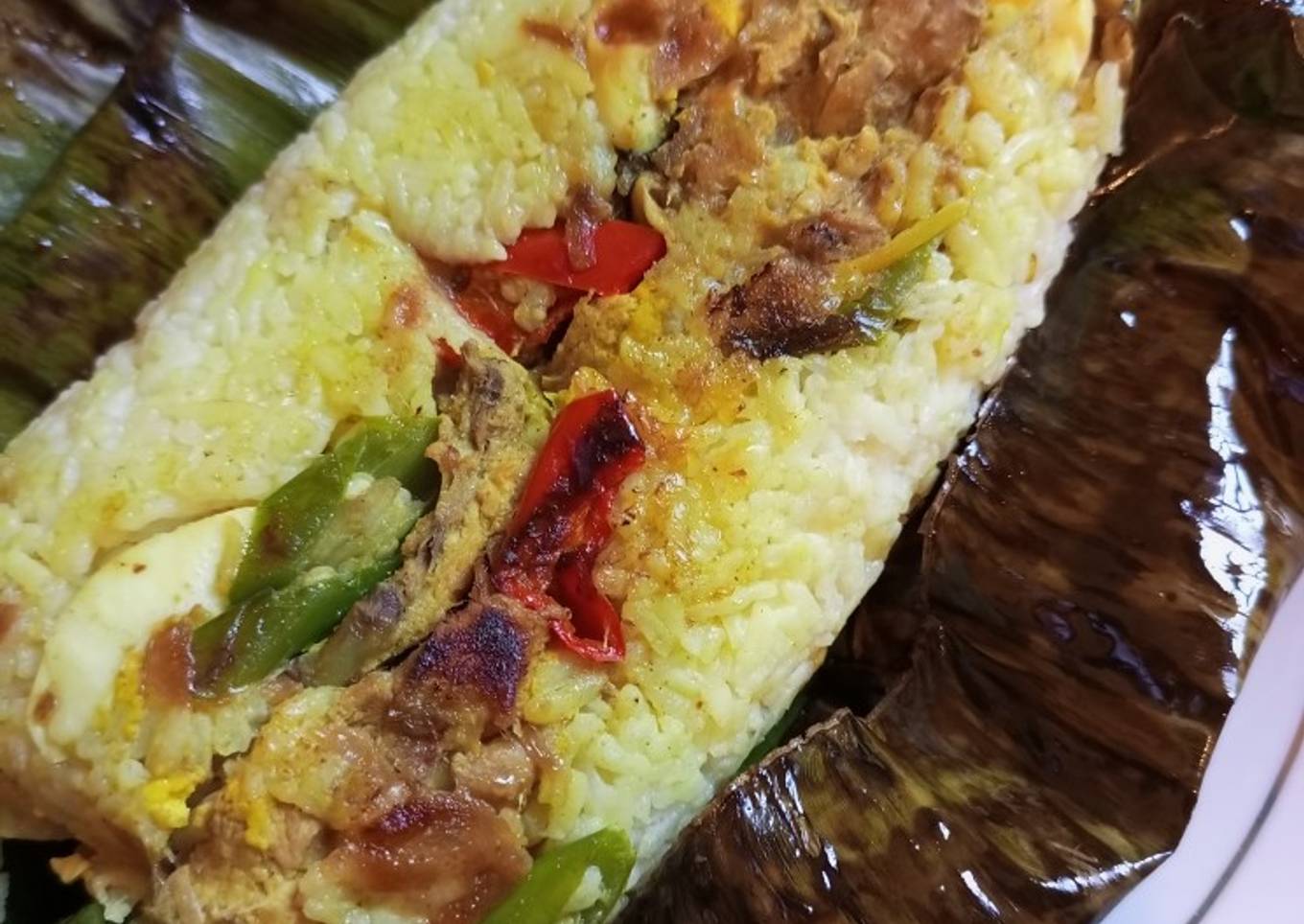 Nasi Bakar Opor Ayam