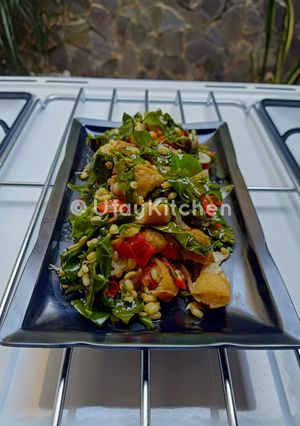 Foto resep 018. Tumis Daun Melinjo / So, Tahu dan Kecambah