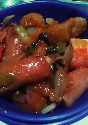 Foto resep Nugget Sosis Pedas Asam Manis
