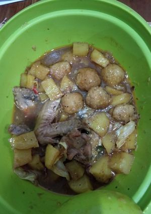 Foto resep Semur Bola- Bola Tahu Lada Hitam Vegetarian Rendah Protein