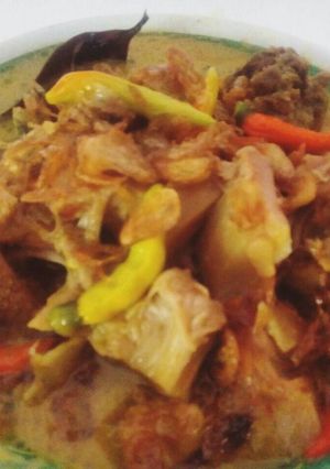 Foto resep Lodeh nangka muda plus balungan