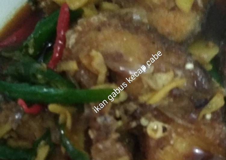 Ikan gabus kecap cabe
