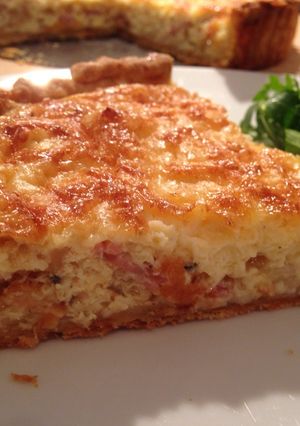 A picture of Bacon and Cheese Tart.