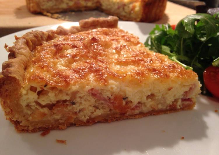 Simple Way to Make Super Quick Homemade Bacon and Cheese Tart