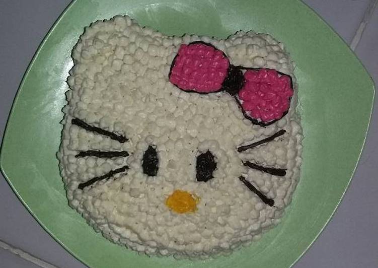 Rahasia Memasak Kue Tar Hello Kitty Ala Mamah Alin yang Renyah