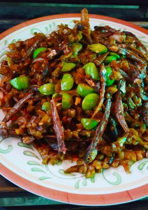 Foto resep Pare Tumis Pedas Teri Pete