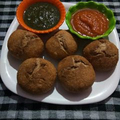 Sattu ki kachori A picture of Sattu ki kachori.