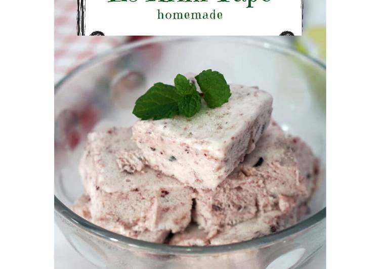 Resep Es krim (ice cream) tape HomeMade yang Sempurna