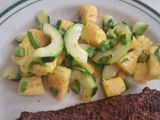 Ensalada de piña con pepino