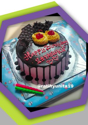 Foto resep Kue Ulang Tahun (No Mixer)