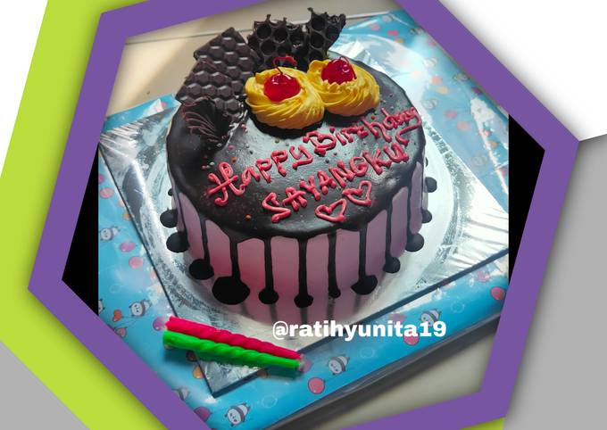 Yuk intip, Resep praktis memasak Kue Ulang Tahun (No Mixer) dijamin sedap