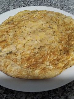 Una foto de Tortilla de trucha