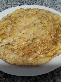 Una foto de Tortilla de trucha