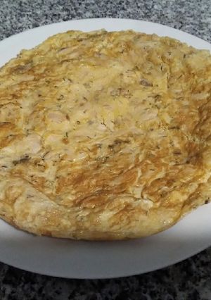 Una foto de Tortilla de trucha