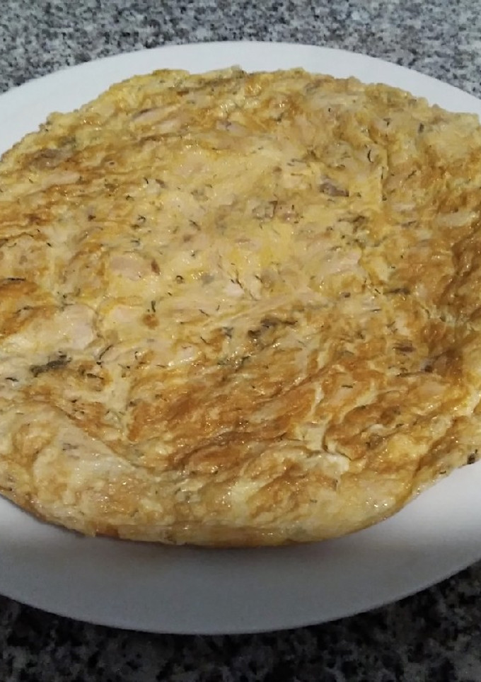 Una foto de Tortilla de trucha