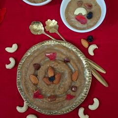 A picture of Rajgira Halwa /Amaranth Flour Halwa (For Navratri Festival Occasions).