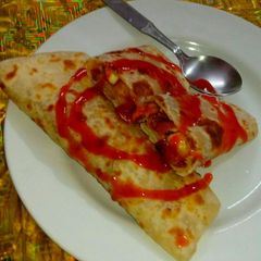 A picture of Stuffed paneer roll.