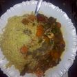 Indomie with beef stew