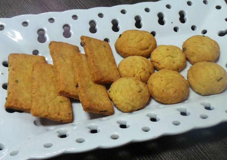 Steps to Make Quick Spicy Cottage Cheese Cookies