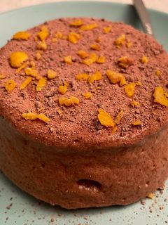 Una foto de Mousse de chocolate y naranja