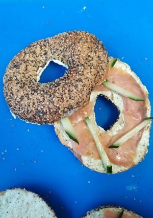 Φωτογραφία της συνταγής Bagel με σολομό