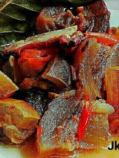 Foto resep Oseng kikil sapi pedas manis
