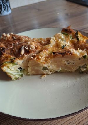 Cukkinis Tortilla lapos pitte recept fotója