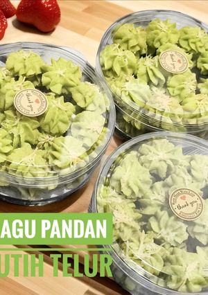 Foto resep Sagu Pandan Putih Telur