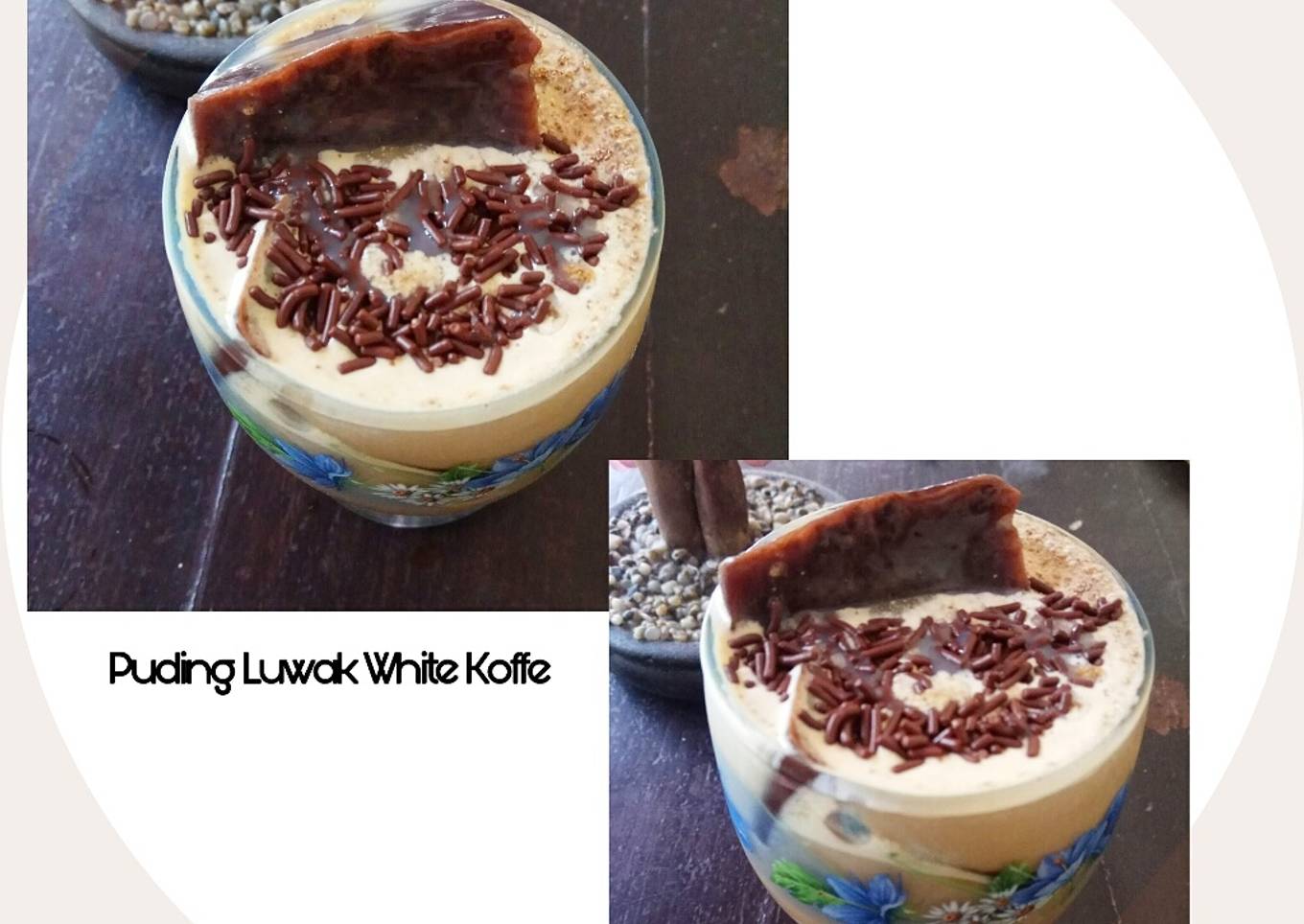 Menu buka puasa : Es Puding Coklat Luwak White Koffie