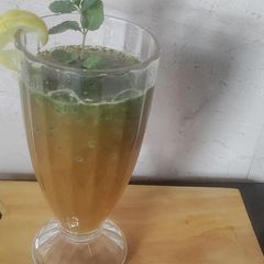 A picture of Beat the heat with Gond Katira Mint Lemonade.