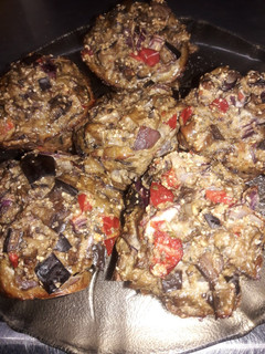 Una foto de Muffins de Berenjenas