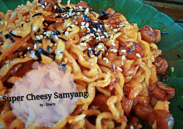 Resep Super Cheesy Samyang 🔥 yang Lezat