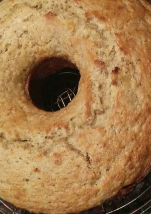 Una foto de Budín de banana y manzana con avena