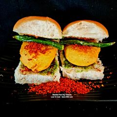 A picture of Vada Pav Mumbai Soul Street Food.