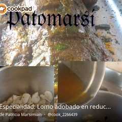 Una foto de Especialidad: Lomo adobado en reducción con caldo de carne_ salsa demiglass con vino tinto