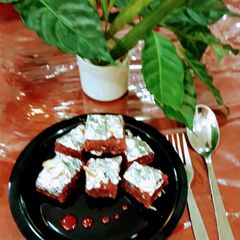 Beetroot Bread Burfi A picture of Beetroot Bread Burfi.