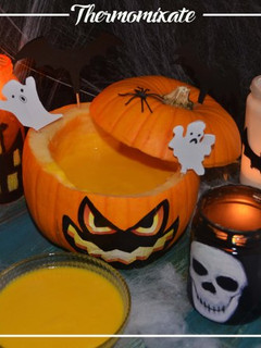 Una foto de Sopa de calabaza. Halloween con Thermomix
