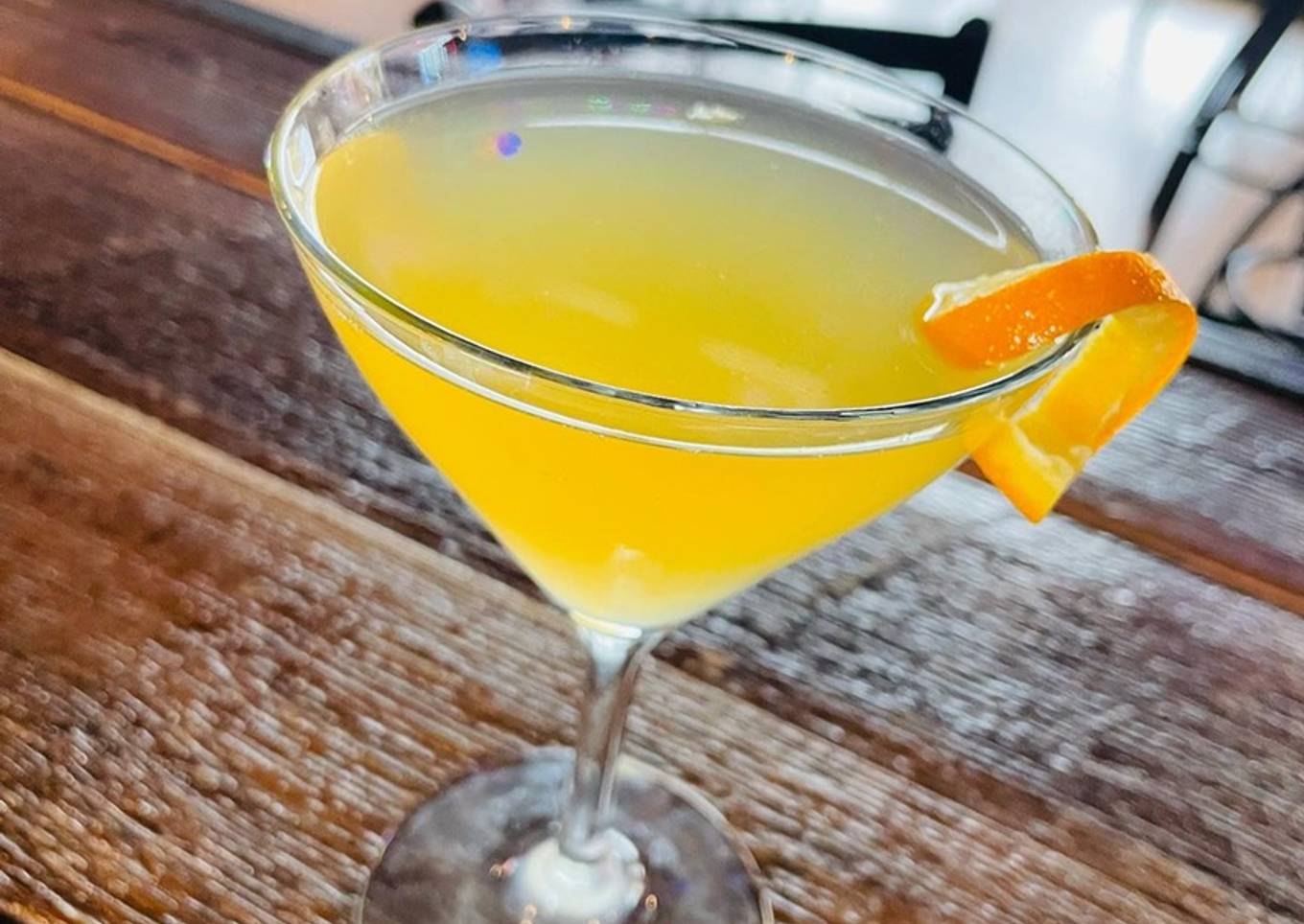 Peach Fizz Martini