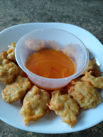 Cara Gampang Menyiapkan Perkedel ayam saus dimsum Bunda Pasti Bisa