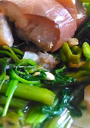 Foto resep Kangkung Terong Ebi Gurih