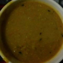 A picture of Jeera fry dal.