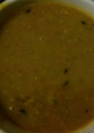 A picture of Jeera fry dal.