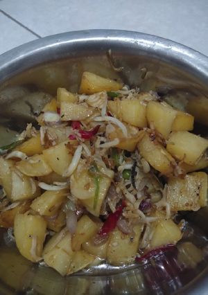 Foto resep Tumis kentang teri medan