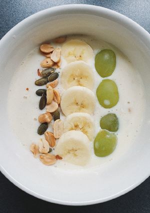 Hình của món Overnight oat.