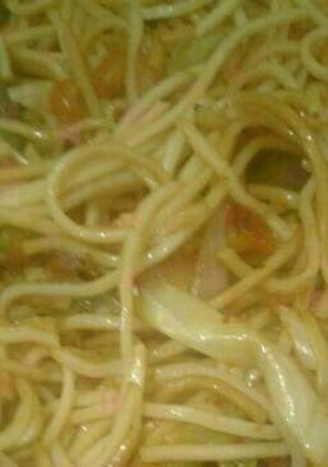 A picture of Chowmein without ajinomoto.