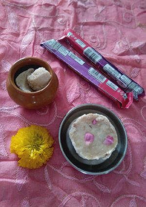A picture of Gulkand rose petal ice cream.