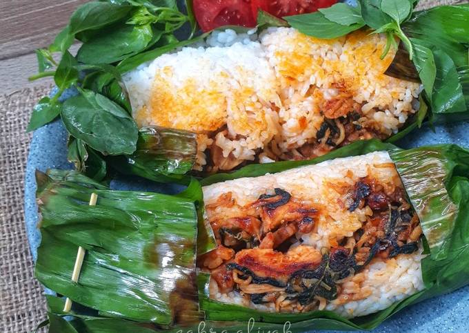 Cara membuat Nasi bakar simple enak ???? Cara membuat Nasi bakar simple enak ????